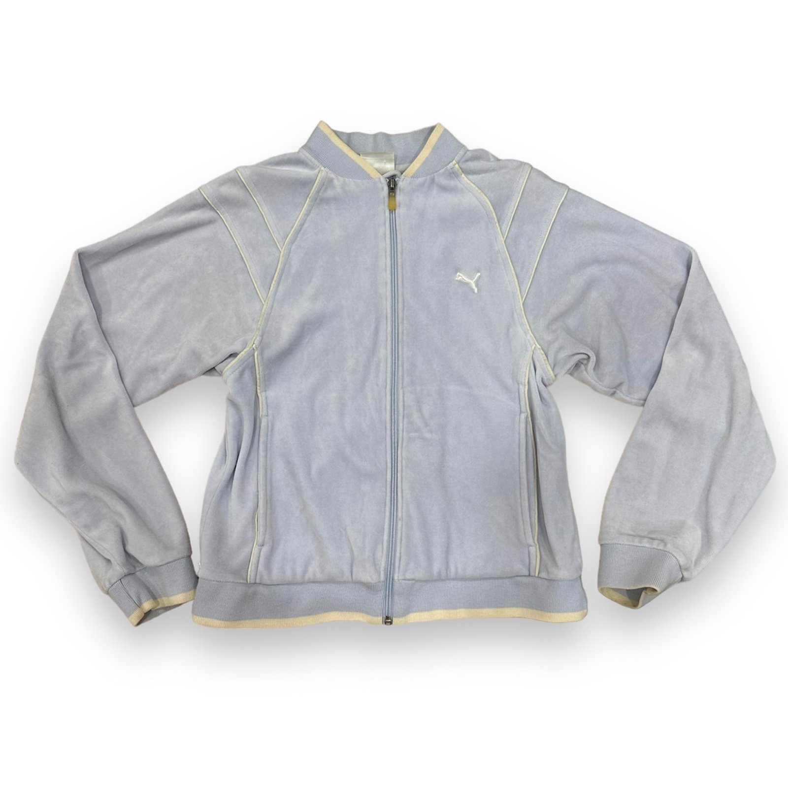 Puma Vintage Baby Blue Velour Jacket