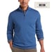 Joseph Abboud 100% Merino Wool Blue Quarter Zip Pullover Sweater Men's size XL
