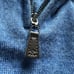 Joseph Abboud 100% Merino Wool Blue Quarter Zip Pullover Sweater Men's size XL