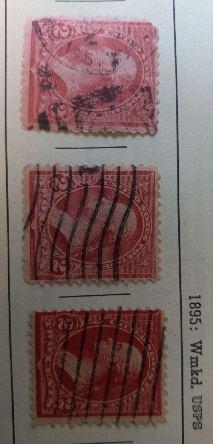 #3 1895 us 2 cent stamps