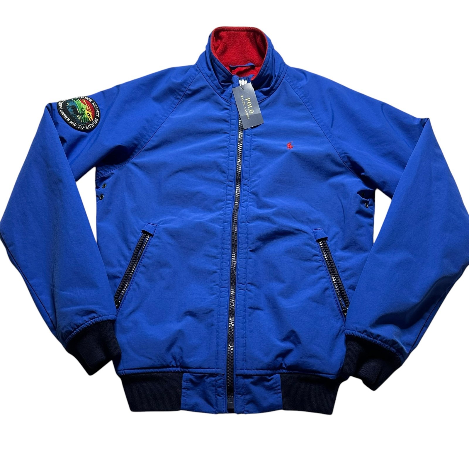 Polo Ralph Lauren Sportsmen Respect Wildlife Portage Blue Jacket Men Size XS NWT