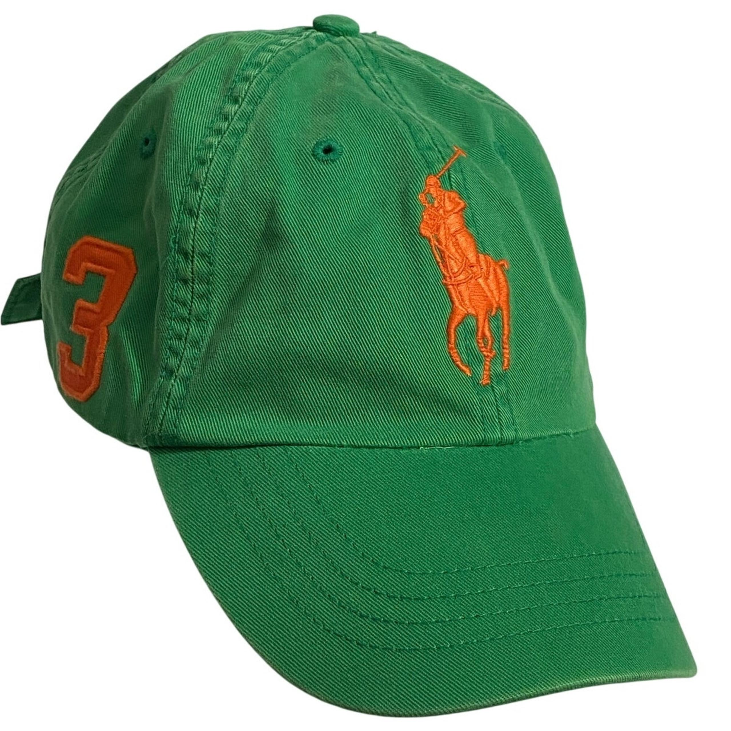 Vintage Polo Ralph Lauren Baseball Cap Men's OS Green Strapback Hat MCMLXVII #3