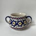 Polish pottery open sugar bowl
