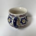 Polish pottery open sugar bowl