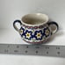 Polish pottery open sugar bowl
