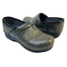 Dansko Embossed Leather Mules Womens 7.5