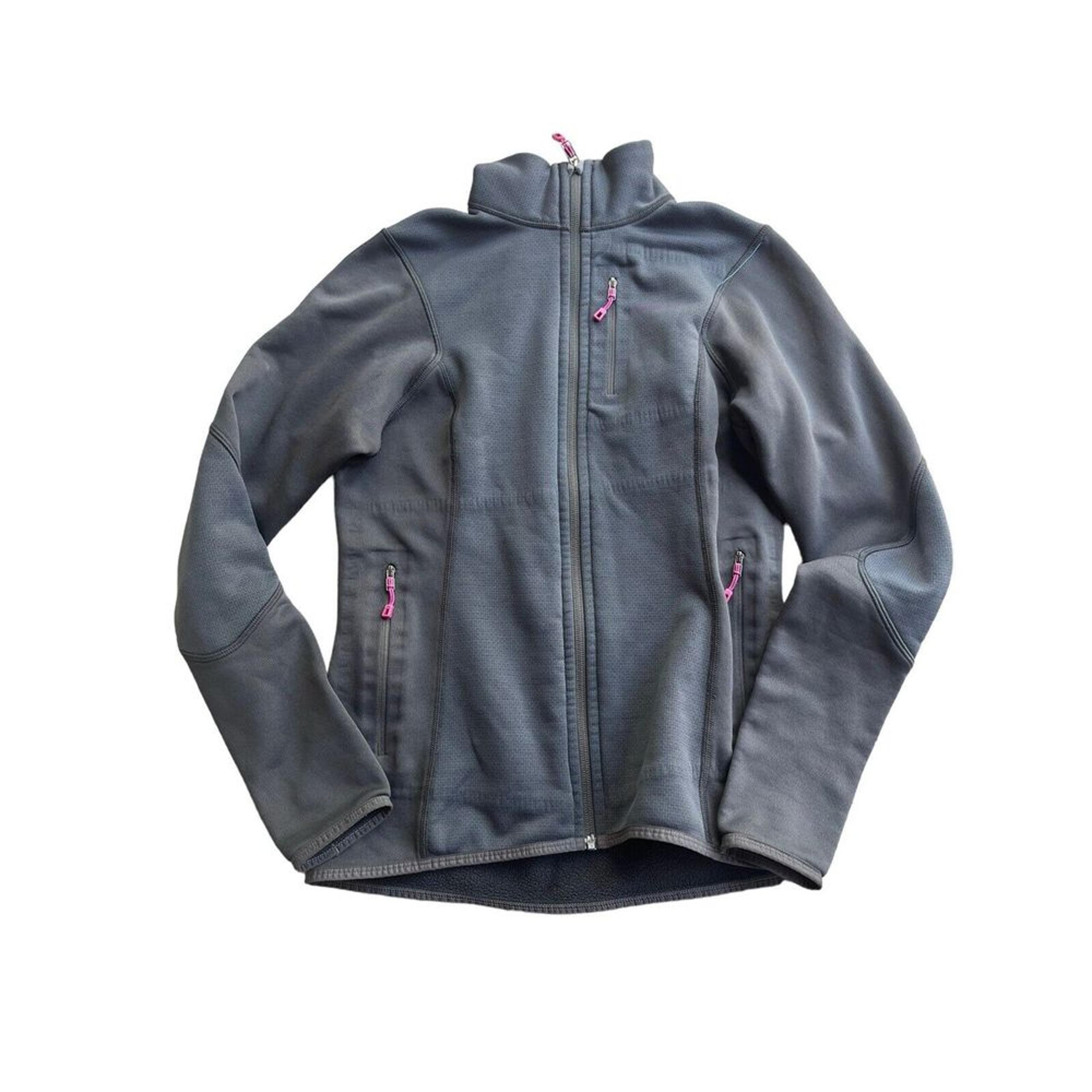 Patagonia Women's Sz Small Piton Hybrid Polartec Jacket Full Zip Sweatshirt Gray