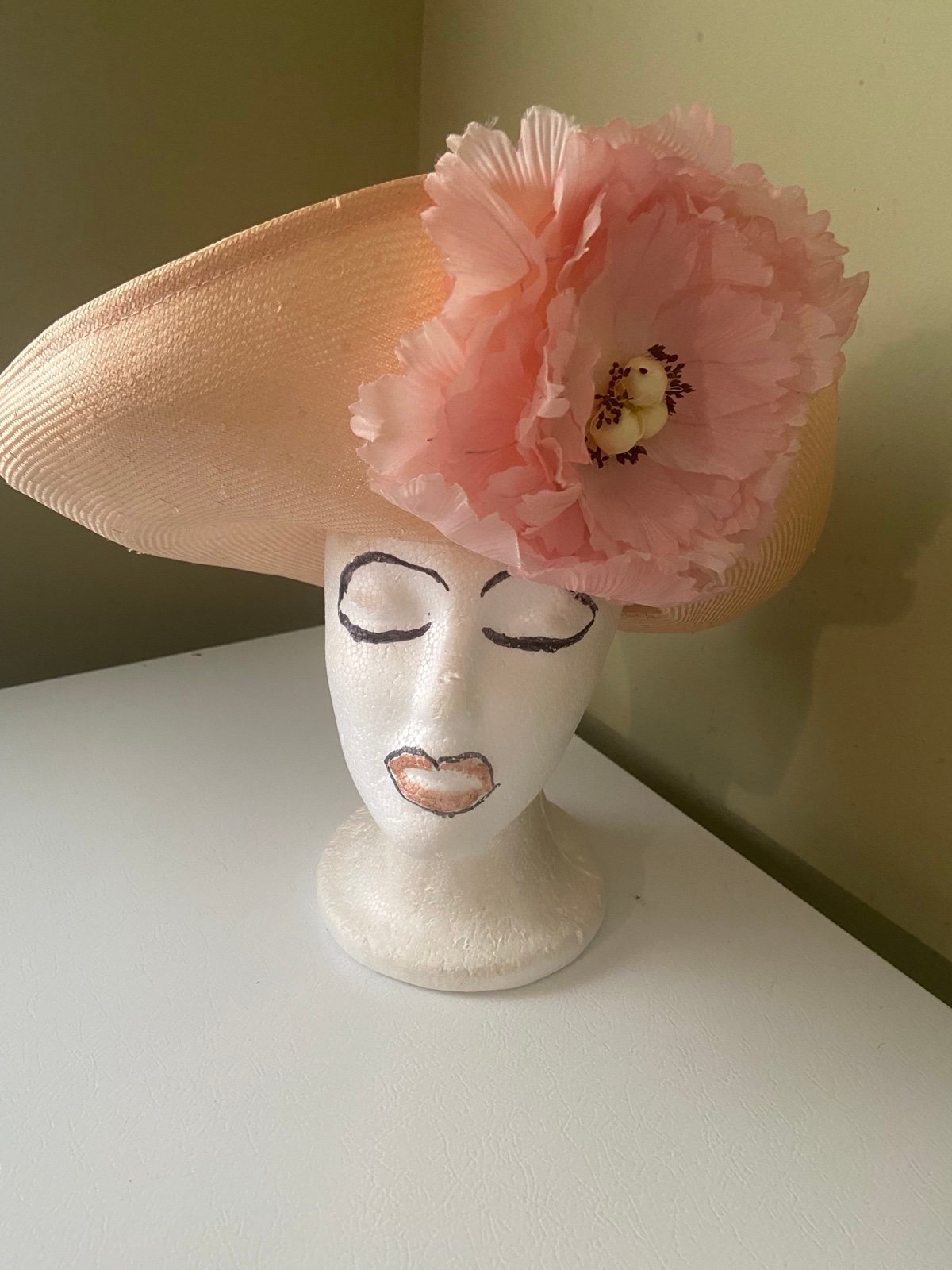 Beautiful Natural Straw Jack McConnell Church Dress Hat