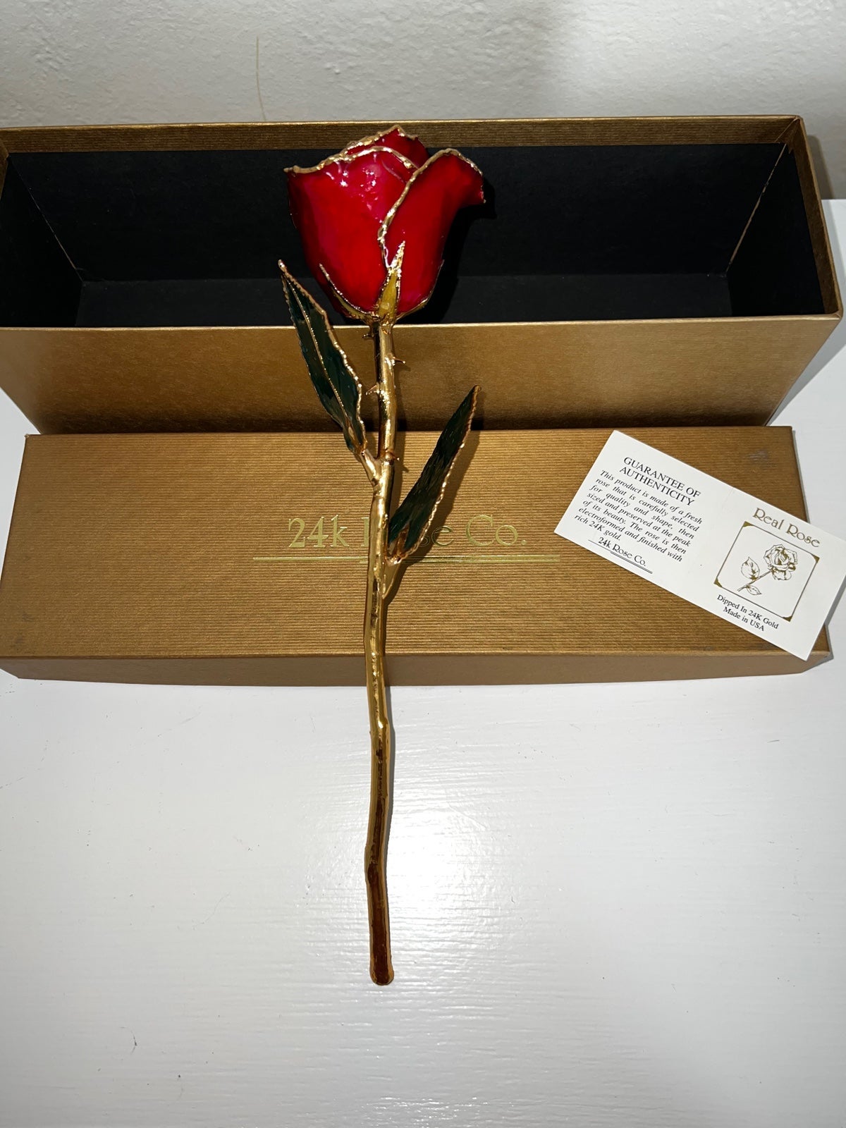 24k Rose Co Hand Dipped Real Rose