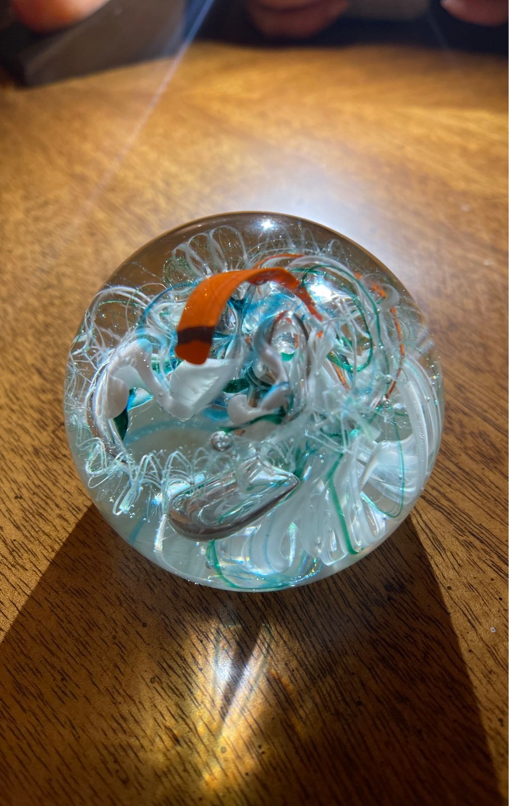 Jim Karg glass paperweight