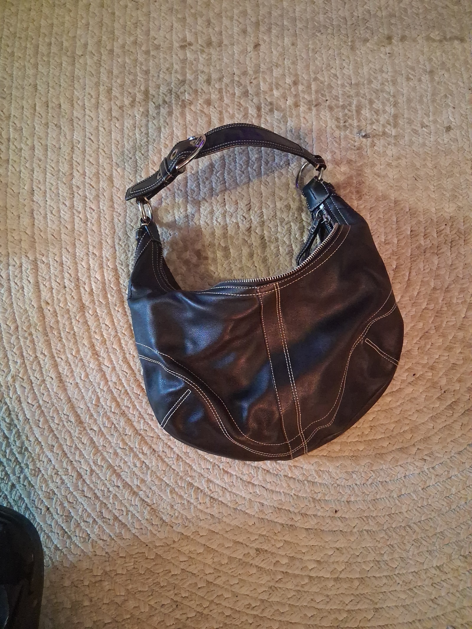 Cute Black Coach Shoulder Bag