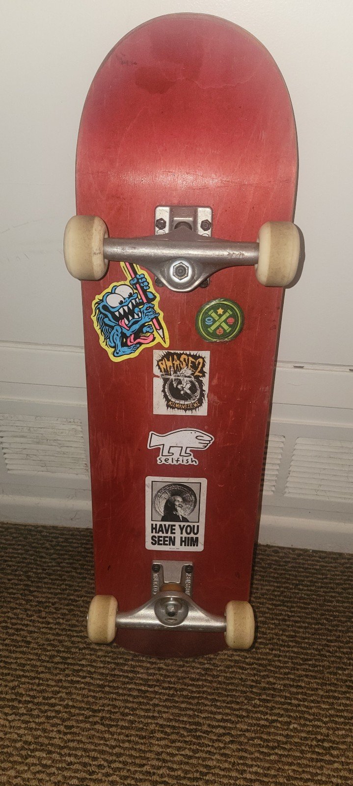 Braille skateboard, heavily used, not the best condition, still works perfectly