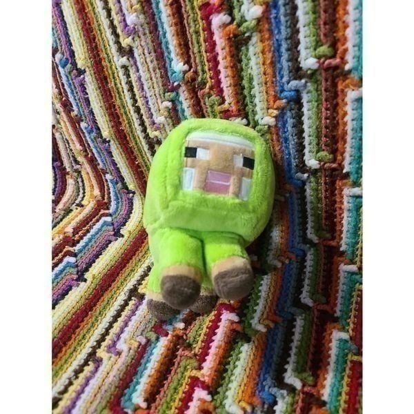 Mojang Jinx 2018 Minecraft Green & Brown Sheep Stuffed Animal Plush Toy 6”