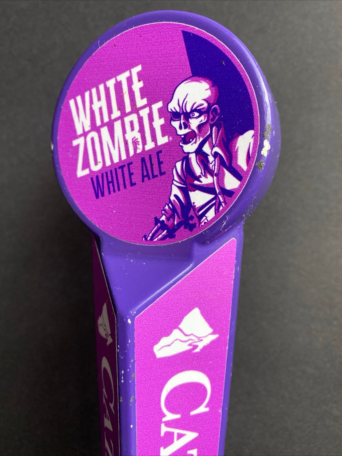 CATAWBA WHITE ZOMBIE WHITE ALE DRAFT BEER TAP HANDLE KEG KEGGER BAR COLLECT