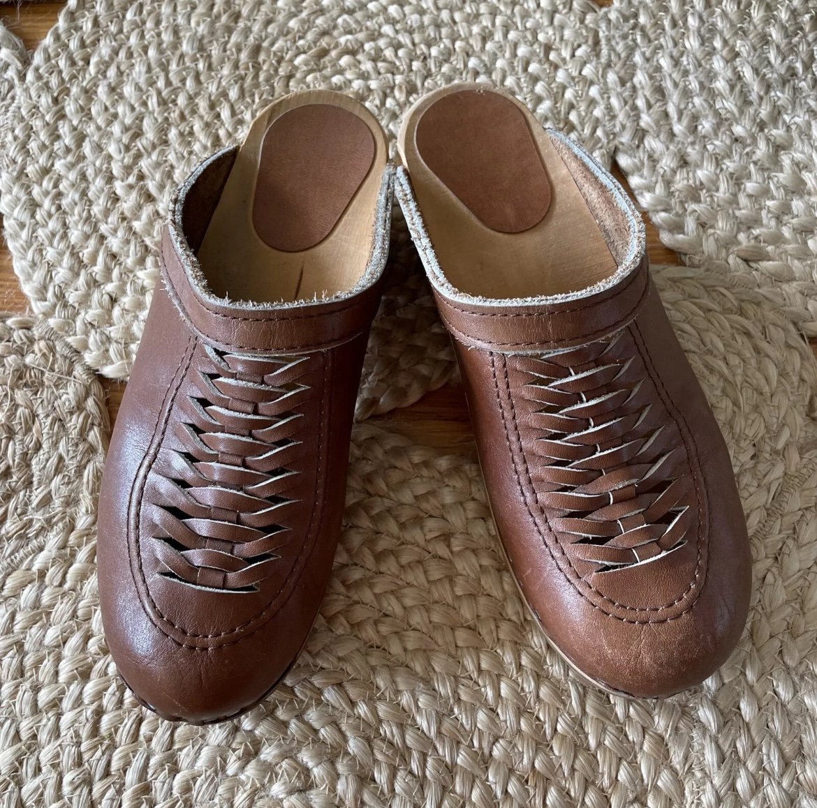 Vintage brown Swedish clogs 39EU