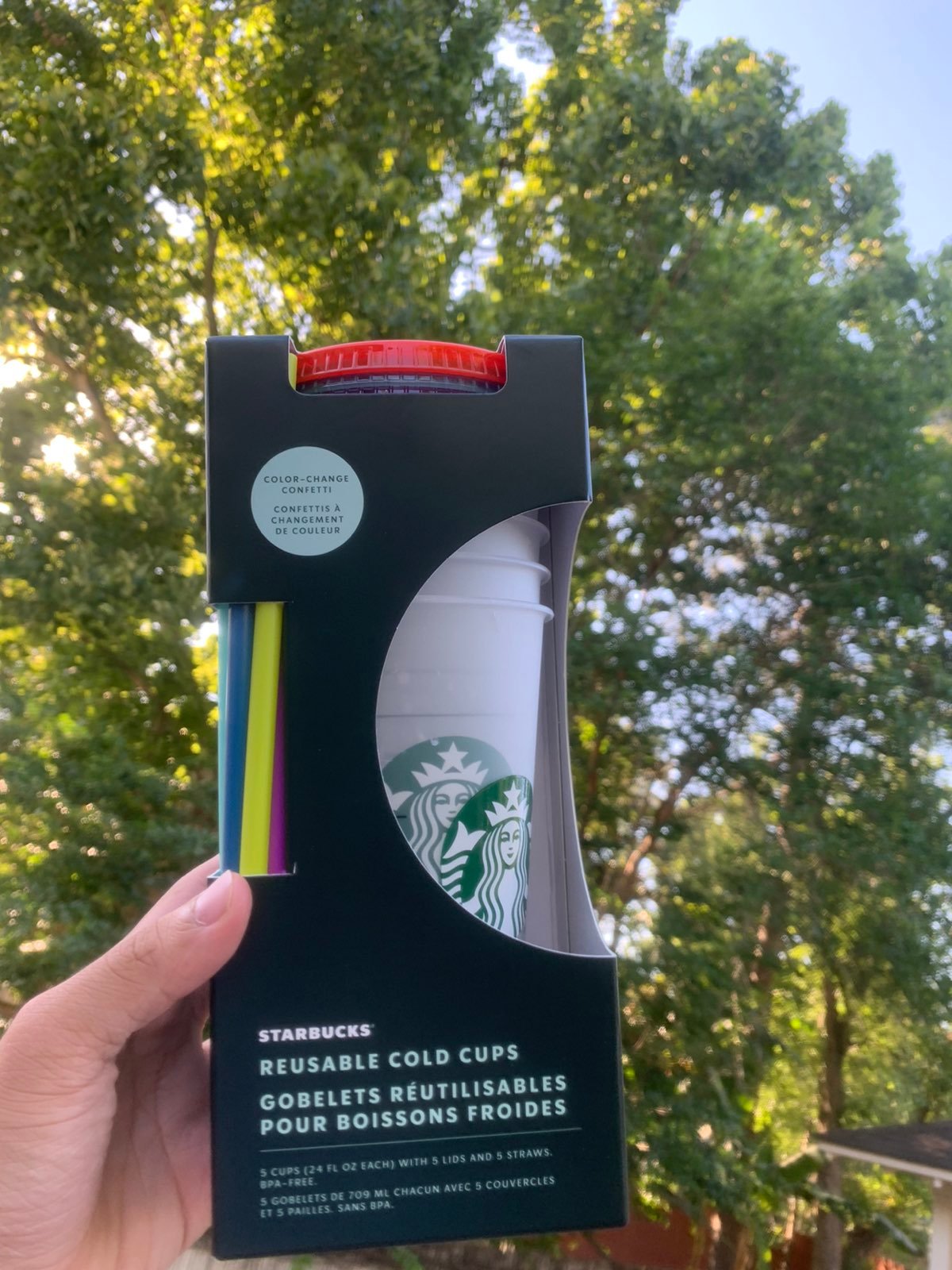 Starbucks color changing cups