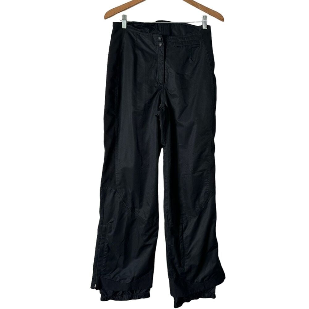 Obermeyer Ski Pant Women Size 8 Black Ridgeline Snowboarding Weatherproof