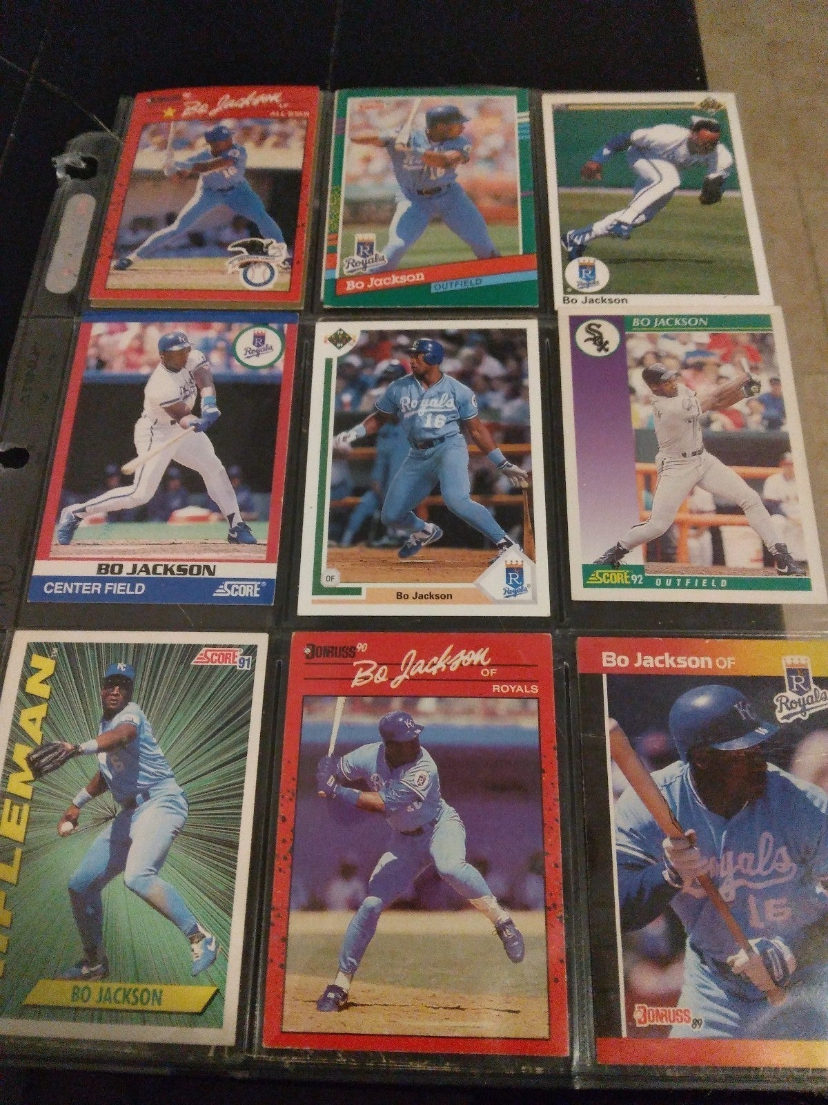 Bo Jackson baseball cards