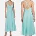 Laundry By Shelli Segal Mint Pleated Chiffon Midi Dress Sz 0 NWT
