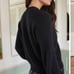 Quince Baby Alpaca-Wool Cropped Cardigan black XS
