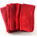 Silk Organza Napkins Rayon Backed Red Poinsettia Set of 5 Christmas Festive 20