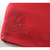 Silk Organza Napkins Rayon Backed Red Poinsettia Set of 5 Christmas Festive 20