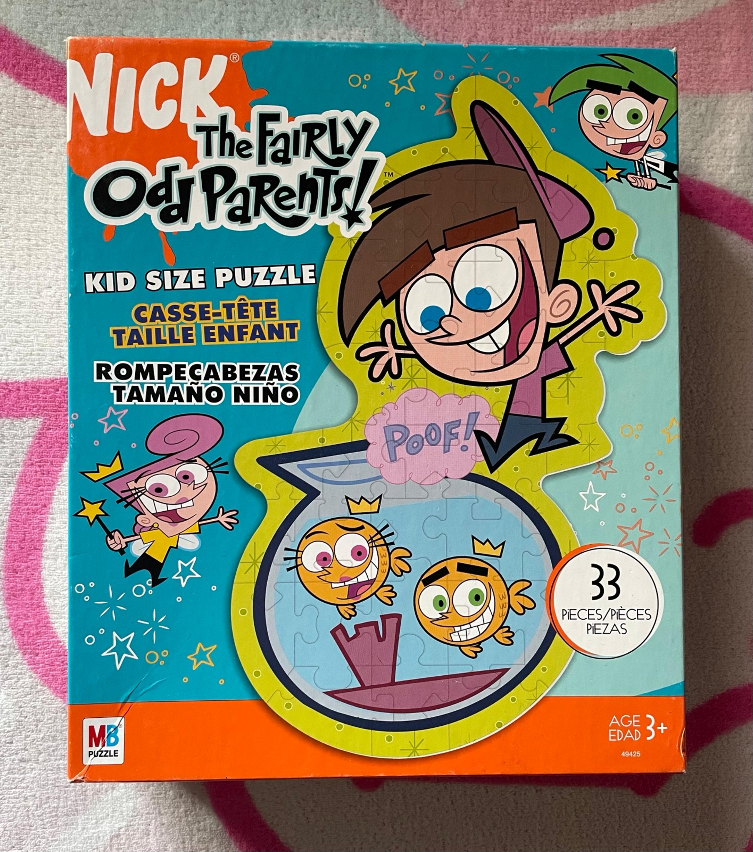 The Fairly Odd Parents 2003 Large Wall Hanging Jigsaw Puzzle MB Rare COMPLETE