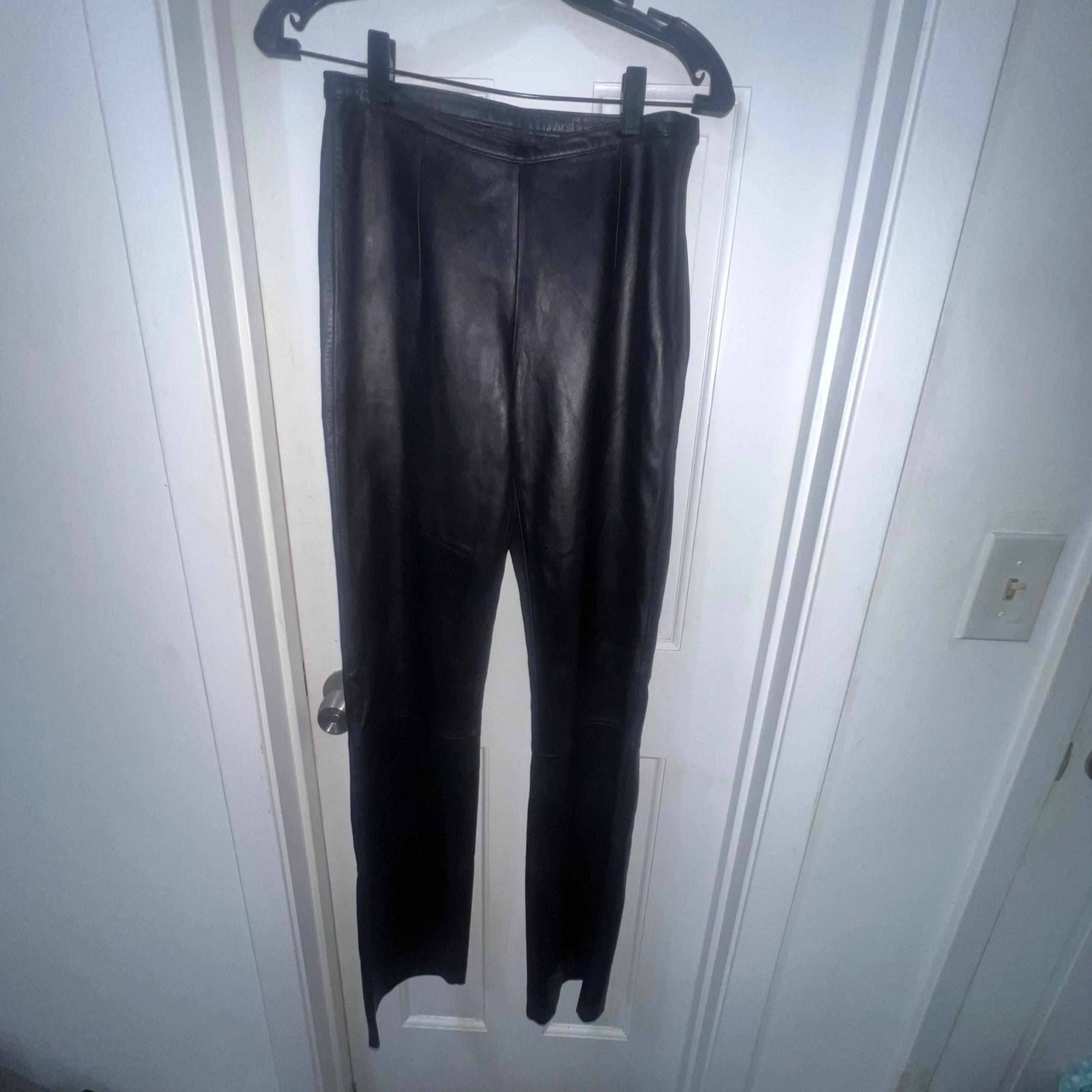 Wilson’s Leather Pelle Studio Black Leather Pants Size 4