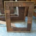 Rustic metal covered barnwood picture frames