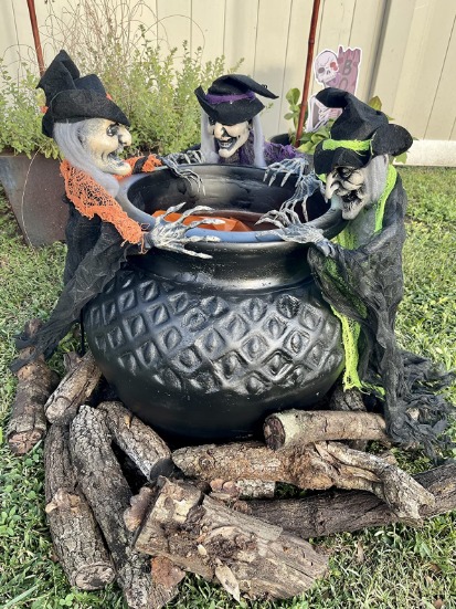 3 Pack 35.3 Hanging Witch with Bendable Arms Halloween Indoor and Outdoor