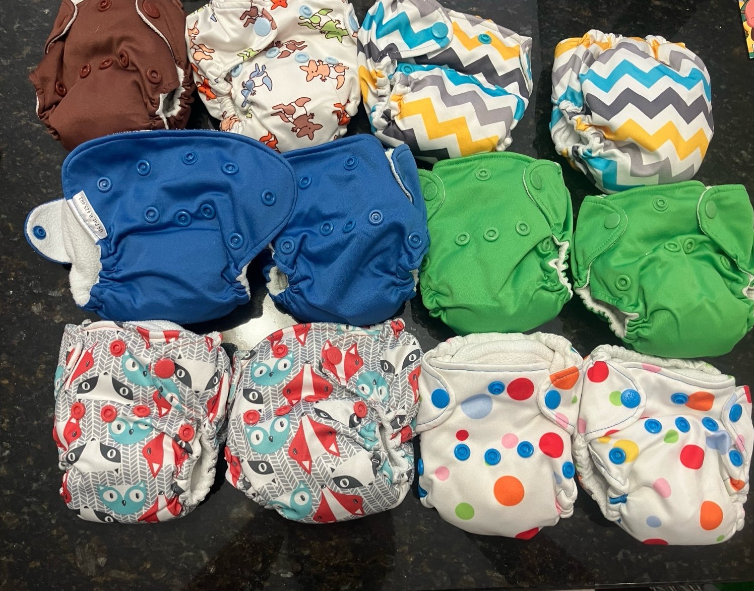 Lil Joey Kanga care aio newborn cloth diaper bundle of 12