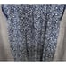Linen Old Navy Blue/Floral Pant Jumper W/Pockets Women's XL Wide Leg/Relaxed Fit