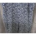Linen Old Navy Blue/Floral Pant Jumper W/Pockets Women's XL Wide Leg/Relaxed Fit