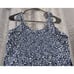 Linen Old Navy Blue/Floral Pant Jumper W/Pockets Women's XL Wide Leg/Relaxed Fit