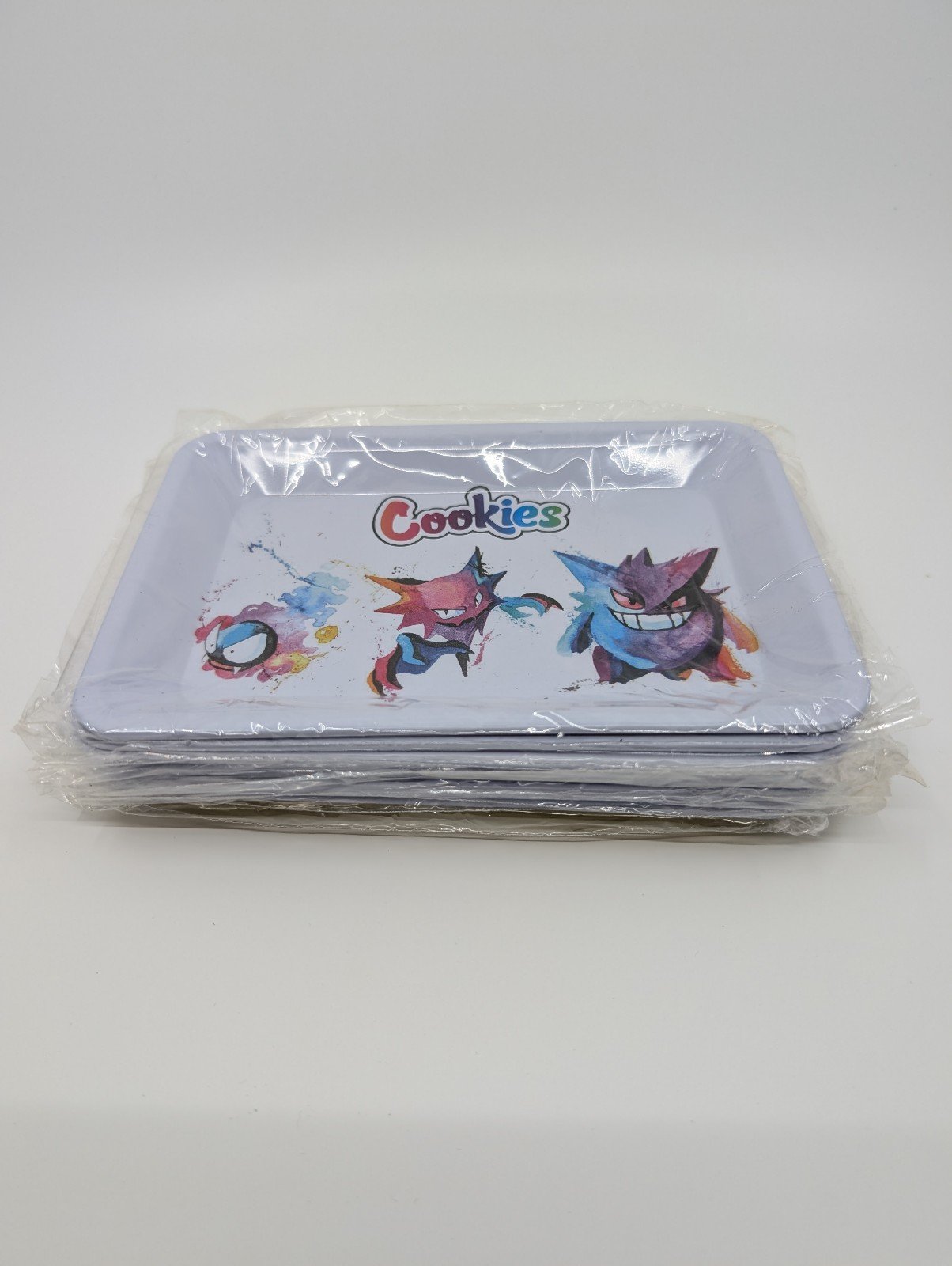 Lot of 10 - Cookies Gastly Haunter Gengar Pokemon Small Metal Rolling Tray Trays