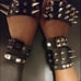 ULTIMATE BRACELET LOT 9 pcs Gothic small Spike faux leather punk bracelet