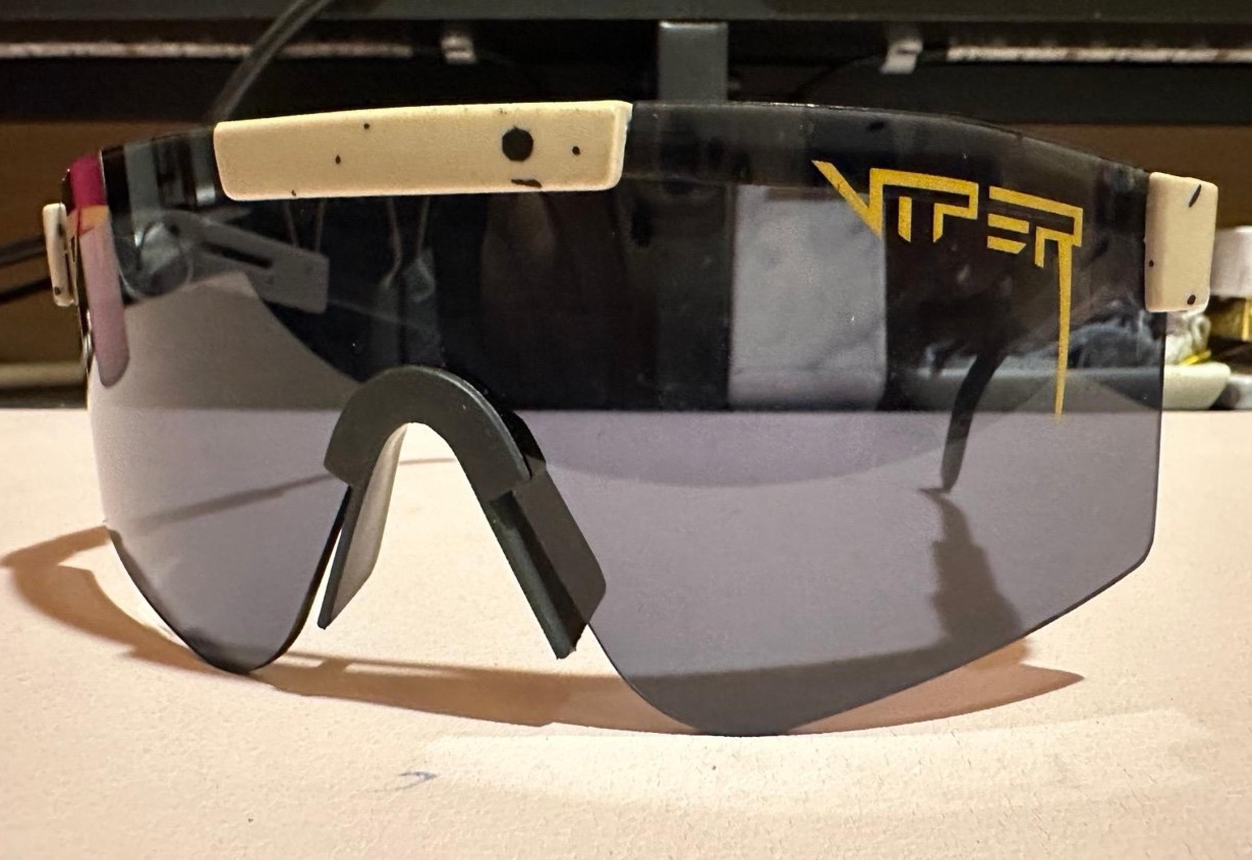 Tan Frame Dark Smoke Tint Lens Viper Sports Sunglasses