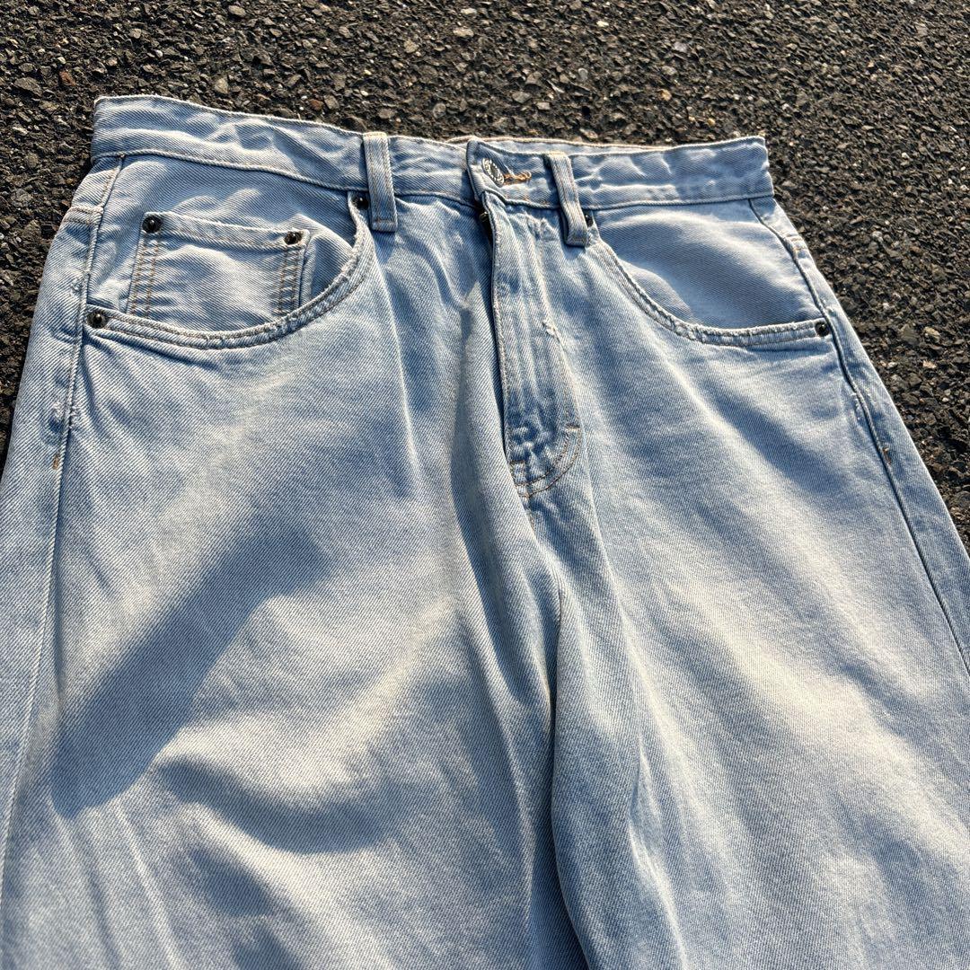 ZARA buggy denim ライトブルー - メルカリ