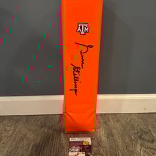 GENE STALLINGS SIGNED TOUCHDOWN PYLON TEXAS A&M AGGIES JSA COA ALABAMA COACH