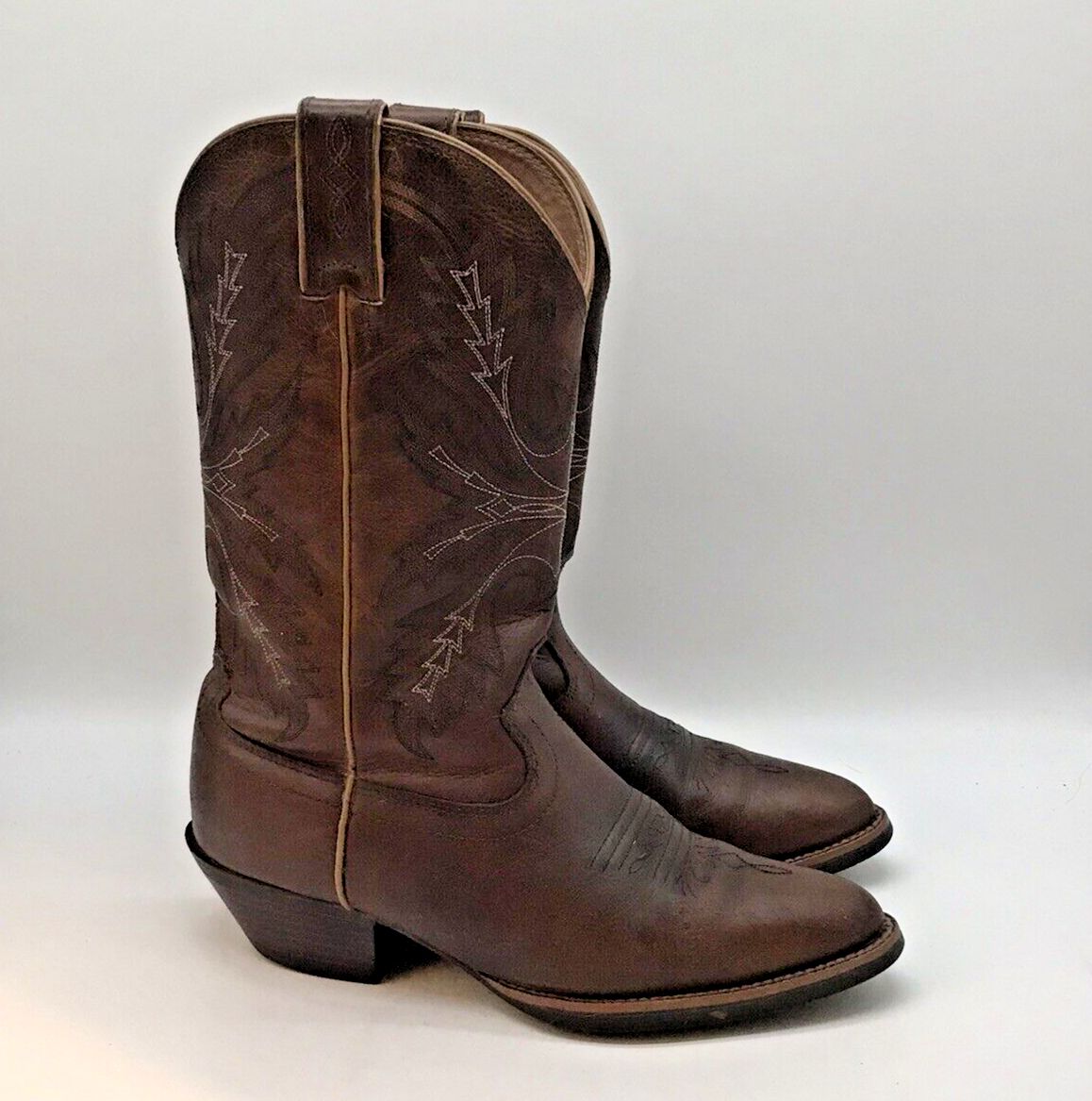 Justin Quinlan Western Boots Women's 9..5B Tan Puma 12 Shaft Cowgirl SVL2001