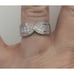 Four Row Crossover Anniversary Band Ring