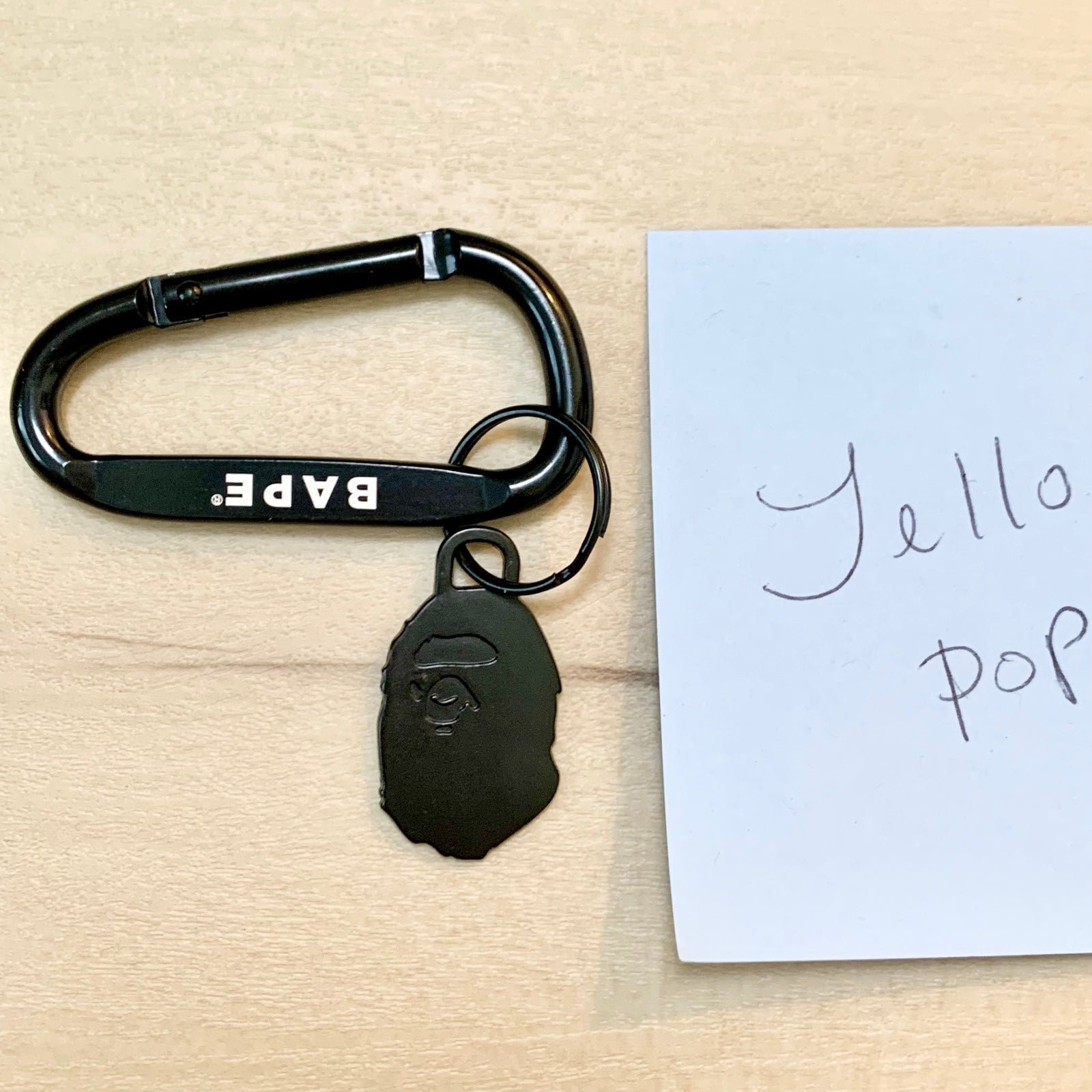 A bathing ape bape metal keychain