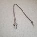 Shaquille O'Neal Cross Necklace .10 tw Staineless Missing 1 Stone