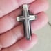 Shaquille O'Neal Cross Necklace .10 tw Staineless Missing 1 Stone