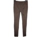 Vince Pants Brown Knit Stretch Tapered Leg Zipper Pockets
