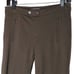 Vince Pants Brown Knit Stretch Tapered Leg Zipper Pockets