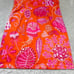 Gretchen Scott Isosceles Sea of Love Patterned Mini Dress Women's Large Orange