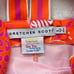 Gretchen Scott Isosceles Sea of Love Patterned Mini Dress Women's Large Orange