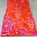 Gretchen Scott Isosceles Sea of Love Patterned Mini Dress Women's Large Orange