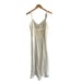 VTG VS Victoria’s Secret GOLD LABEL Tags off white lace silk long slip size L